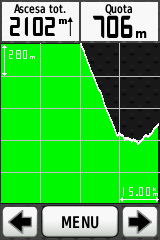 21550.bmp - Screen shot Garmin all'arrivo