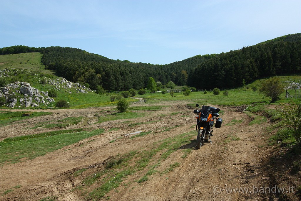 Dimensione_Natura_2_036.JPG - Qui ho appena lasciato il tratto più brutto della giornata, i solchi dietro la moto mi hanno  "segnato" (oltre il paracoppa della moto), per oggi il pericolo è passato.......... meno male!!!!