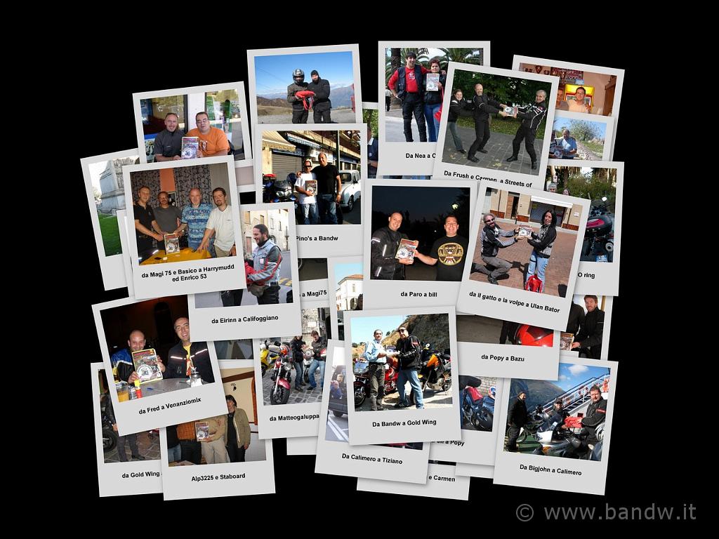 Motostaffetta2007(273).jpg - Collage di foto dei passaggi di testimone tra tedofori lungo tutta l'Italia